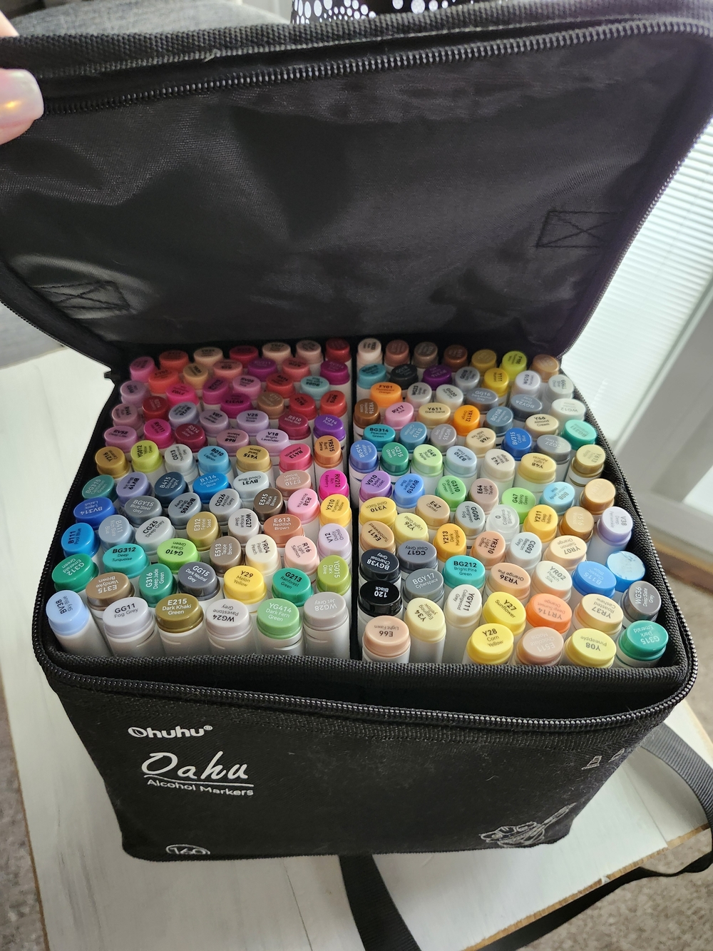 Ohuhu Brand New Alcohol Marker Carrying Case with Multi-Color Markers